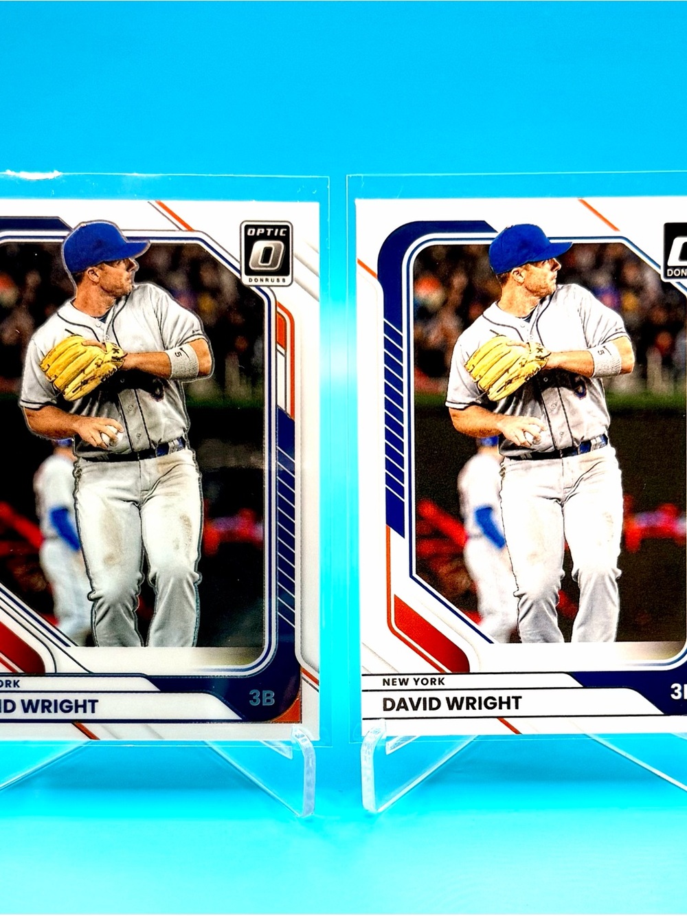 🔥David Wright Lot! 🔥Donruss Optic + Donruss Insert! 😮New York METS!